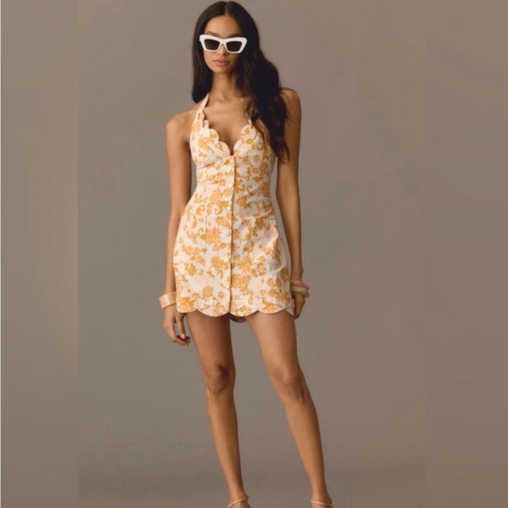 Anthropologie Maeve Halter Dress
